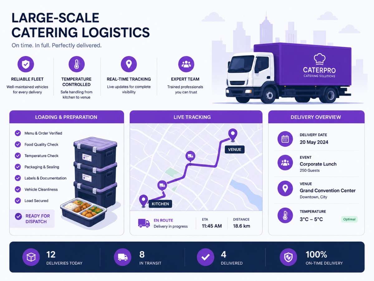 Large-scale catering logistics project