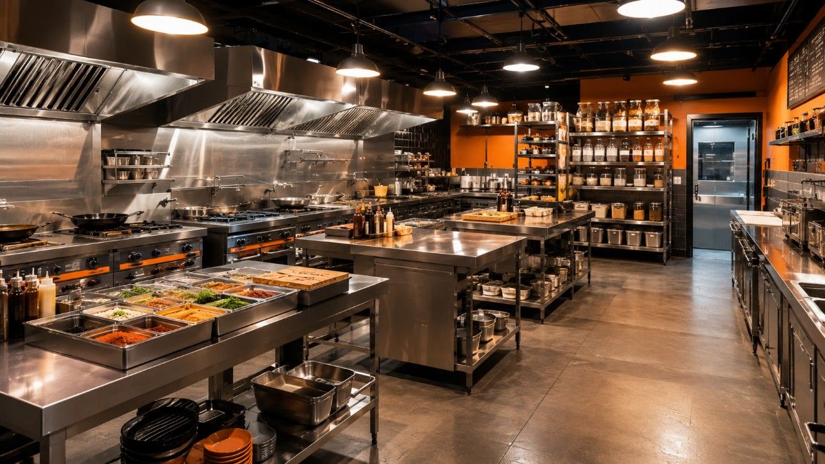 Cloud kitchen management software dashboard