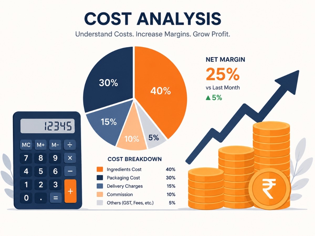 Cloud kitchen cost analysis project