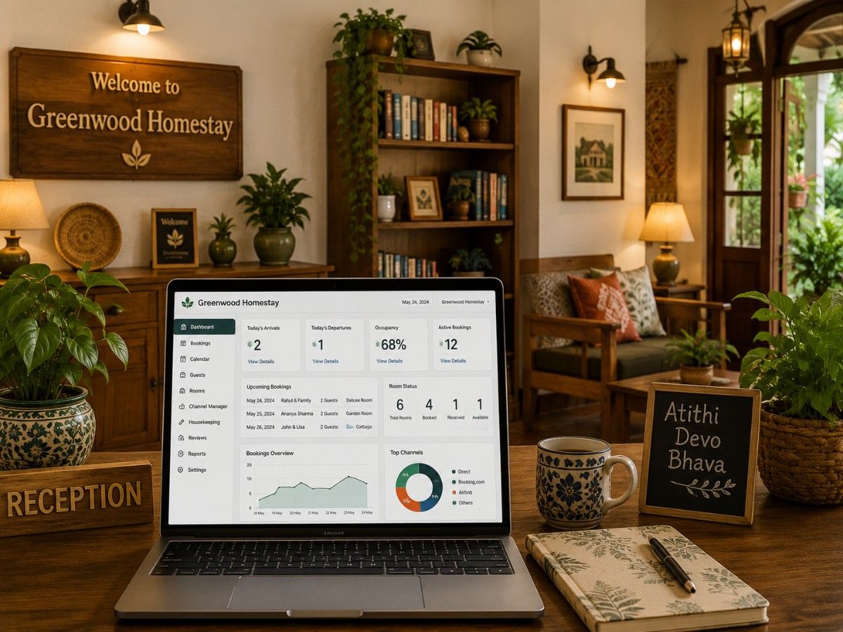Homestay owner managing properties via SITS software
