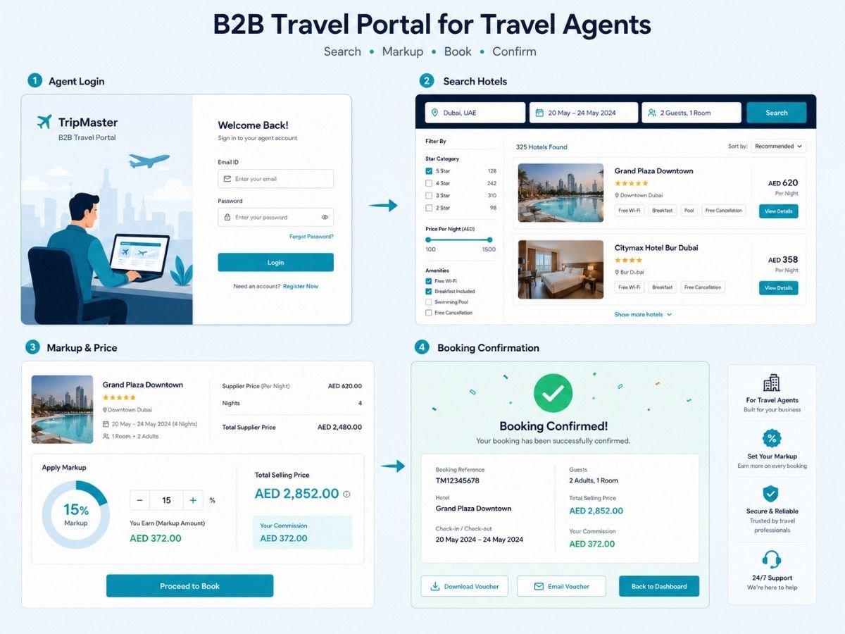 B2B travel portal project